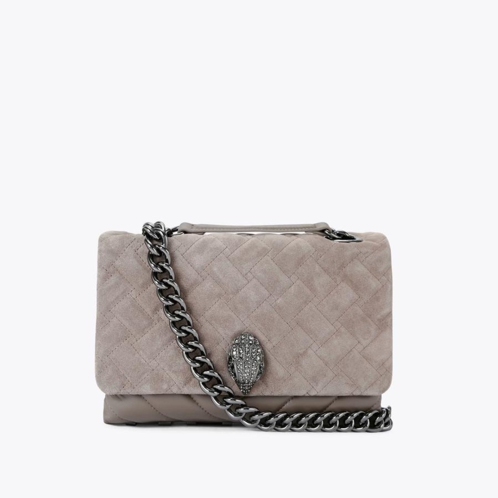 Kurt Geiger Grey Quilted Kensington Kurt Bag